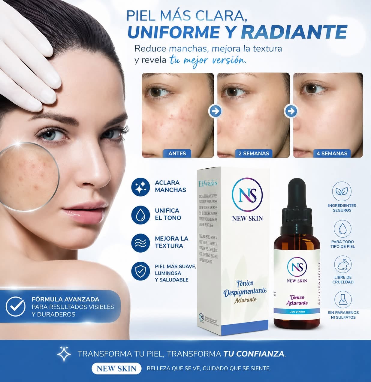 Tónico Aclarante New Skin · 30 ml